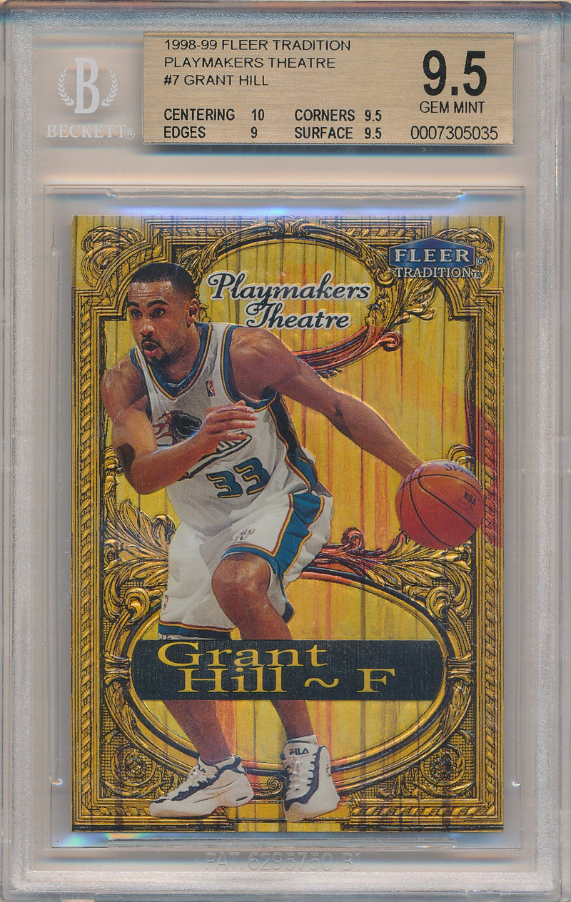 Fleer 1998-1999 Tradition Playmaker Theatre #7/15PT Grant Hill 42/100 / BGS Grade 9.5