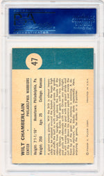 Fleer 1961 Philadelphia Warriors  #47 Wilt Chamberlain  / PSA Grade 7.5