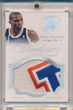 Panini 2012-2013 Flawless Platinum Jumbo Patches #1 Russell Westbrook 1/1