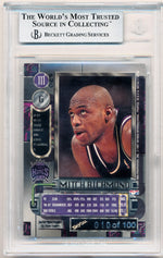 Skybox 1997-1998 Metal Universe Championship Precious Metal Gems Green #111 Mitch Richmond 10/100 / BGS Grade 8.5