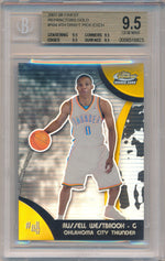 Topps 2008-09 Finest Refractors Gold #104 Russell Westbrook 25/25 / BGS Grade 9.5