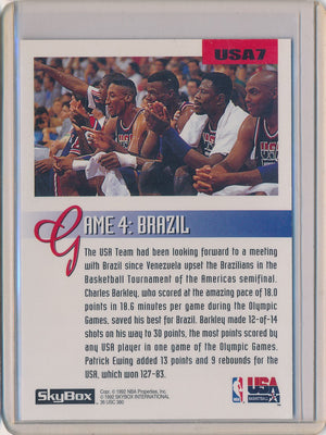 SkyBox 1992-1993 USA The Road To Gold #USA7 Charles Barkley