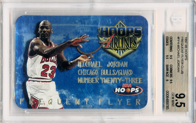 Skybox 1997-1998 Hoops Frequent Flyer Club #FF4 Michael Jordan 4/20 / BGS Grade 9.5