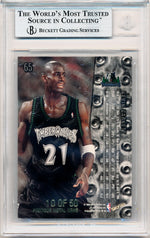 Skybox 1998-1999 Metal Universe Championship Precious Metal Gems #65 Kevin Garnet 10/50 / BGS Grade 8.5