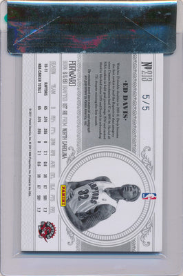 Panini 2010-2011 National Treasures  Century Platinum #213 Ed Davis 5/5 / BGS Grade 8.5 / Auto Grade 10