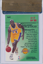 SkyBox 1997-1998 Premium Star Rubies #240 Shaquille O'Neal 17/50 / BGS Grade 8