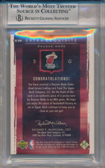 Upper Deck 2003-2004 Exquisite Collection Extra Exquisite #EE-DW Dwyane Wade 67/75 / BGS Grade 9