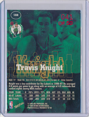 SkyBox 1997-1998 Premium Star Rubies #166 Travis Knight 41/50