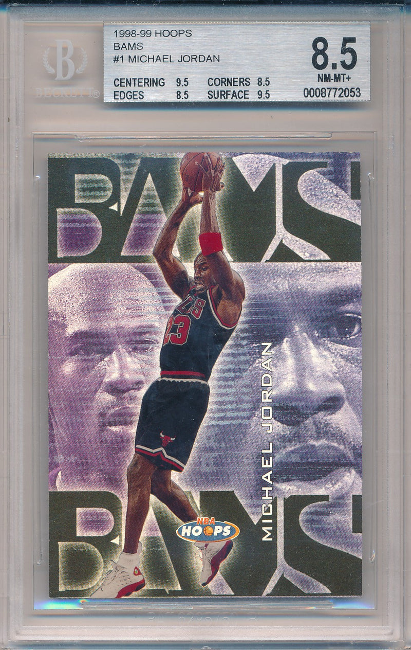 SkyBox 1998-1999 Hoops BAMS #1/10B Michael Jordan 23/250 / BGS Grade 8.5