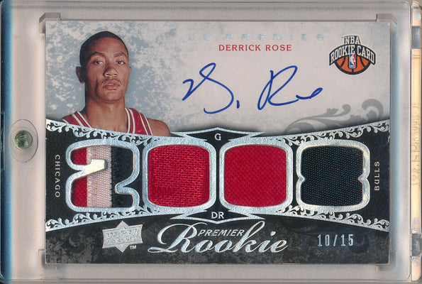 Upper Deck 2008-09 UD Premier Premier Rookie #101 Derrick Rose 10/15