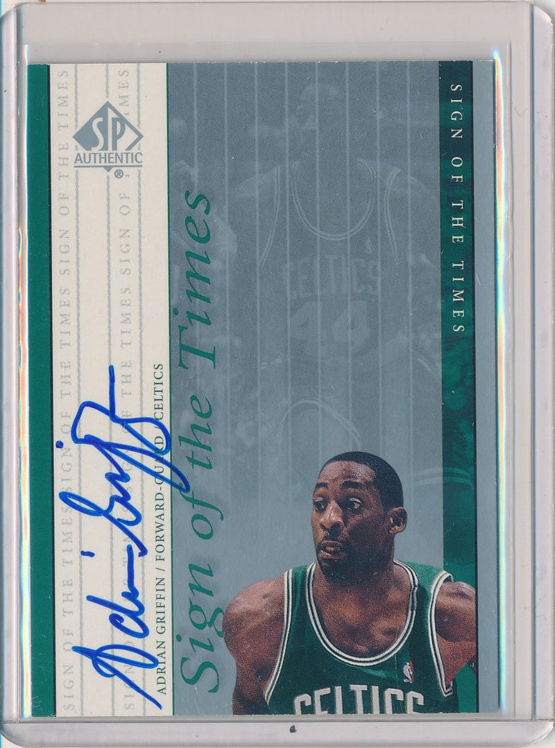 Upper Deck 1999-2000 SP Authentic Sign Of The Times #AG Adrian Griffin