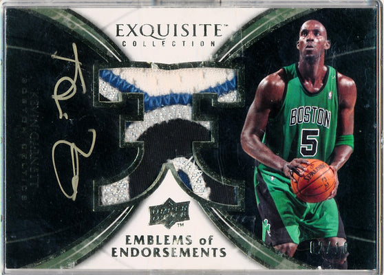 Upper Deck 2008-2009 Exquisite Collection Emblems Of Endorsement #EEKG Kevin Garnett 2/10