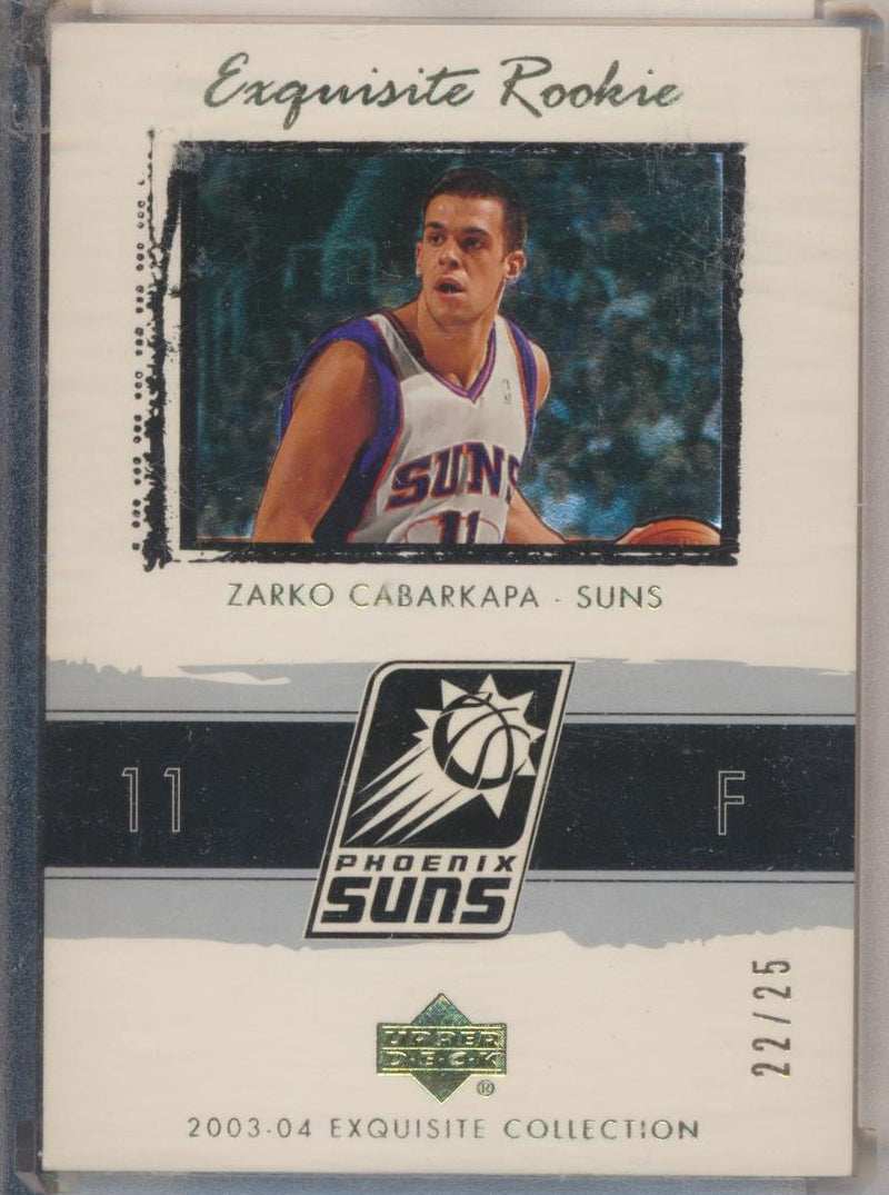 Upper Deck 2003-2004 Exquisite Collection Gold Rookie #49 Zarko Cabarkapa 22/25