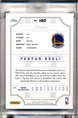 Panini 2012-2013 National Treasures  Gold #180 Festus Ezeli 2/5