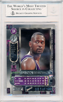 Skybox 1997-1998 Metal Universe Championship Precious Metal Gems Red #114 Glenn Robinson 61/100 / BGS Grade 8