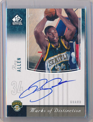 Upper Deck 2004-2005 SP Signature Edition Marks Of Distinction #MD-RA Ray Allen 22/25