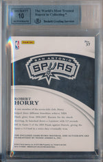 Panini 2012-2013 Immaculate Collection Numbers Parallel #37 Robert Horry 4/5 / BGS Grade 9 / Auto Grade 10