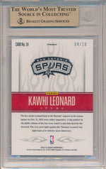 Panini 2012-2013 Select Hot Rookies Prizms Gold #34 Kawhi Leonard 4/10 / BGS Grade 9.5