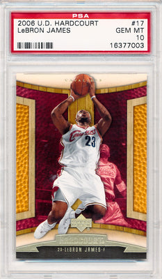 Upper Deck 2006-2007 Hardcourt  #17 Lebron James  / PSA Grade 10