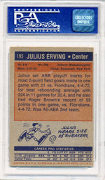 Topps Bowman 1972 Virginia Squires  #195 Julius Erving  / PSA Grade 8