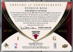 Upper Deck 2008-2009 Exquisite Collection Emblems Of Endorsement #EEDR Derrick Rose  3/10