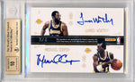 Panini 2010-2011 National Treasures Champions Signatures Quads #3 Magic Johnson / Kareem Abdul Jabbar / James Worthy / Michael Cooper 3/4 / BGS Grade 9.5 / Auto Grade 10