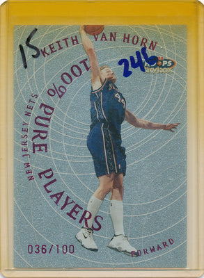 SkyBox 1999-00 HOOPS 100% Pure Players #9/10PP Keith Van Horn 36/100