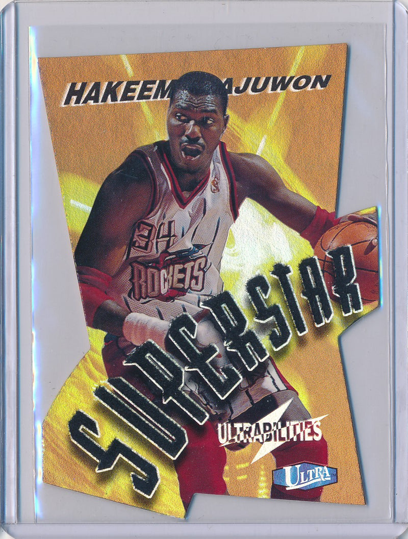 Fleer 1997-1998 Ultrabilities Superstar #18/20SS Hakeem Olajuwon