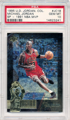 Upper Deck 1995-1996 Jordan Collection 1991 NBA MVP #JC18 Michael Jordan  / PSA Grade 10