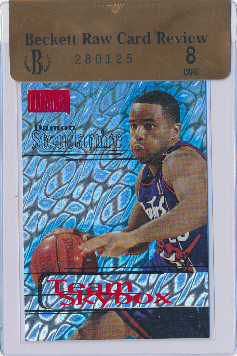 SkyBox 1997-1998 Premium Star Rubies #246 Damon Stoudamire 19/50 / BGS Grade 8