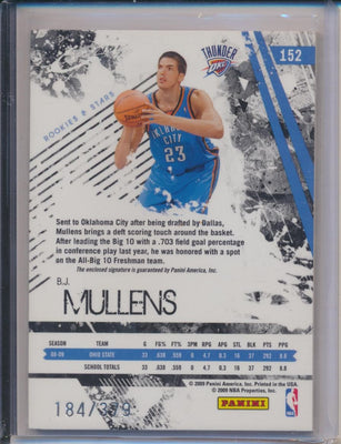 Panini 2008-2009 Rookies & Stars Jumbo Patch RPA #152 B.J. Mullens 184/379