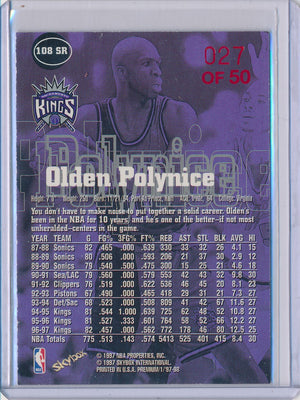 SkyBox 1997-1998 Premium Star Rubies #108SR Olden Polynice 27/50