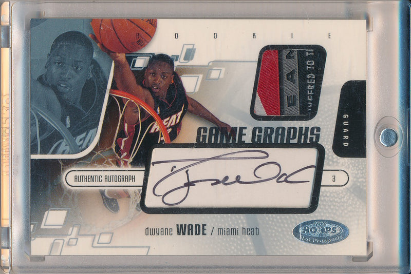 Fleer 2003-2004 Game Graphs Authentic Autograph #108 Dwyane Wade 88/400