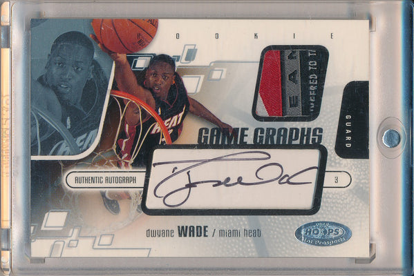 Fleer 2003-2004 Game Graphs Authentic Autograph #108 Dwyane Wade 88/400