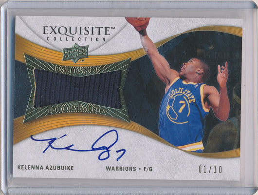 Upper Deck 2007-2008 Exquisite Collection Emblems Of Endorsement #EEAZ Kelenna Azubuike 1/10