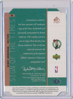 Upper Deck 1998-1999 SP Authentic Sign Of The Times #KA Kenny Anderson