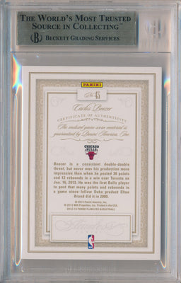 Panini 2012-2013 Flawless Platinum Jumbo Patches #43 Carlos Boozer 1/1 / BGS Grade 9.5