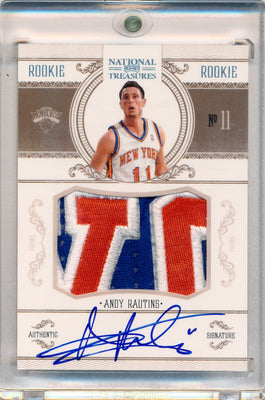 Panini 2010-2011 National Treasures  Century Platinum #231 Andy Rautins 1/5