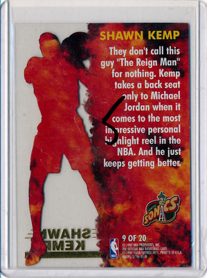 SkyBox 1996-97 HOOPS Hot List #9/20 Shawn Kemp none