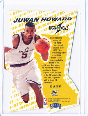 Fleer 1997-1998 Ultrabilities Superstar #20/20SS Juwan Howard