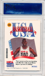 Skybox 1991-1992 USA Basketball  #534 Michael Jordan  / PSA Grade 10