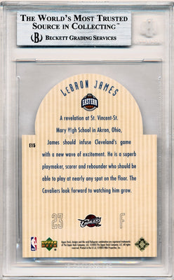 Upper Deck 2003-2004 SE Die Cut Future All-Stars #E15 Lebron James  / BGS Grade 9