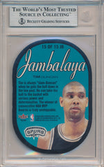 Fleer 2003-2004 E-X  Jambalaya #15/15JB Tim Duncan  / BGS Grade 9