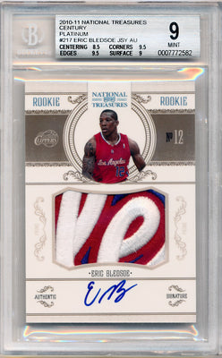 Panini 2010-2011 National Treasures  Century Platinum #217 Eric Bledsoe 3/5 / BGS Grade 9 / Auto Grade 10