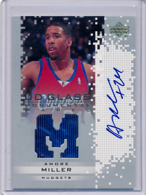 Upper Deck 2003-04 UD Glass Monumental Marks #AM-J Andre Miller