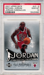 Upper Deck 2007-2008  Jordan Chronicals #JC-9 Michael Jordan  / PSA Grade 10