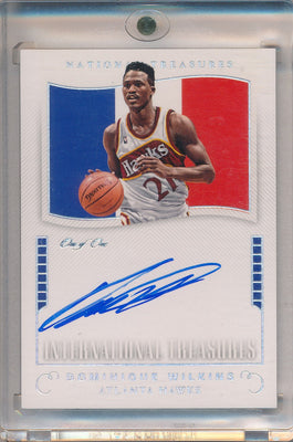 Panini 2017-2018 National Treasures International Treasures #IT-DWK Dominique Wilkins 1/1