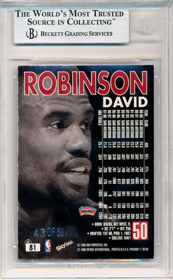 SkyBox 1998-99 Premium Star Rubies #81 David Robinson 43/50 / BGS Grade 8.5