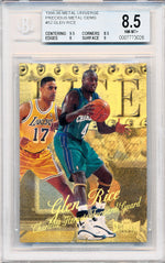 Skybox 1998-1999 Metal Universe Championship Precious Metal Gems #52 Glen Rice 31/50 / BGS Grade 8.5