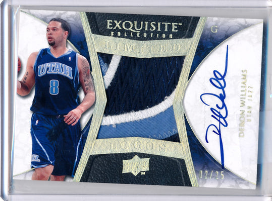 Upper Deck 2008-2009 Exquisite Collection Limited Logos #LLWI Deron Williams 2/25